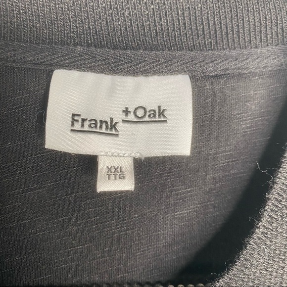 NWOT Frank and Oak Black Henley - Picture 9 of 11